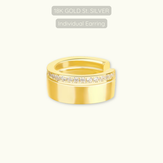 Freda Ear Cuff - 18k Gold Plated Sterling Silver