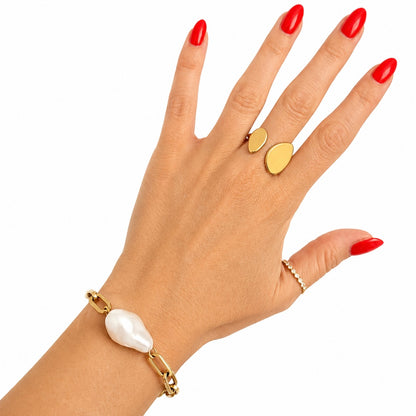 Marie Pearl Bracelet - 18k Gold Plated - WATERPROOF