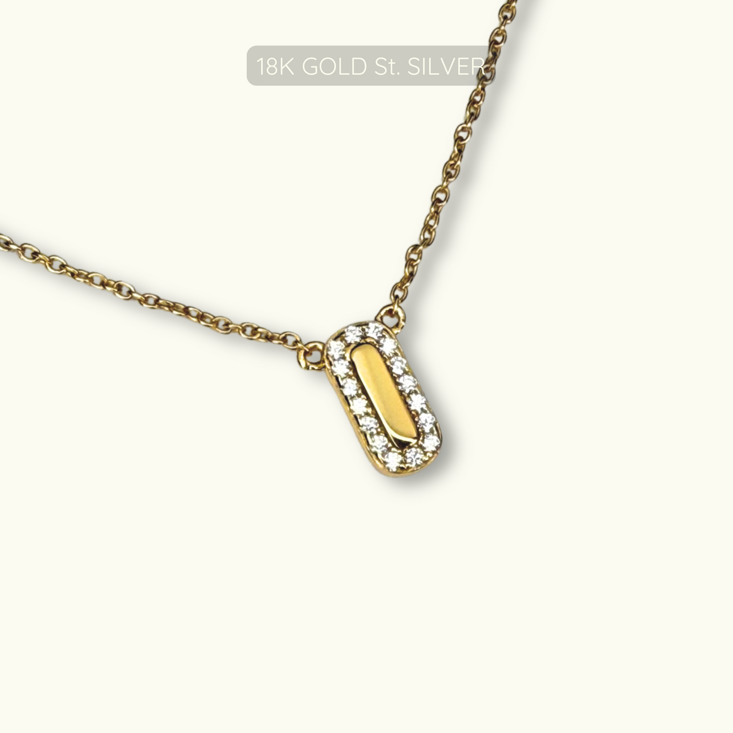 Alpha Necklace - 18k Gold Plated 925 Sterling Silver