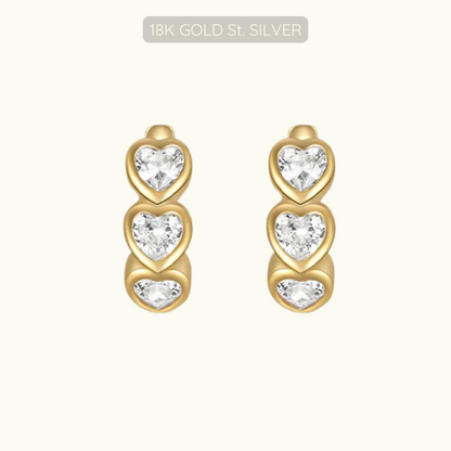 Jennifer Huggies - 18k Gold Plated 925 Sterling Silver
