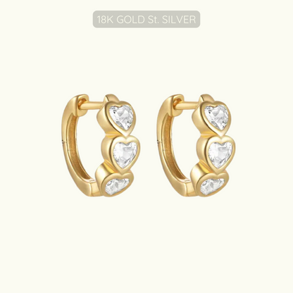 Jennifer Huggies - 18k Gold Plated 925 Sterling Silver