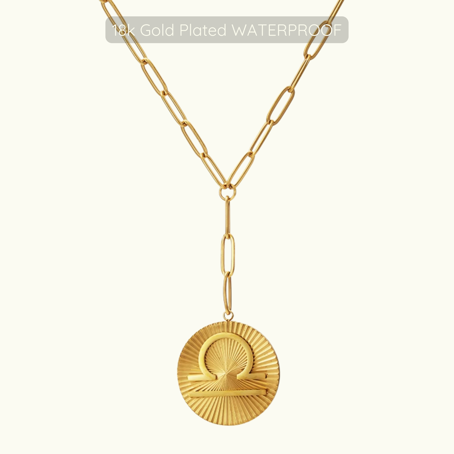 Updated Symone Zodiac Necklace  - Waterproof - 18k Gold Plated PVD Plated