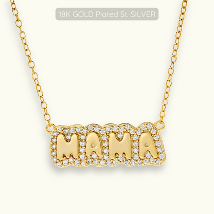 Mama Necklace - 18k Gold Plated 925 Sterling Silver