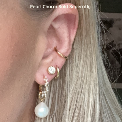 Margarite Hoops - 18k Gold Plated 925 Sterling Silver