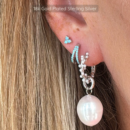 Margarite Hoops - 925 Sterling Silver