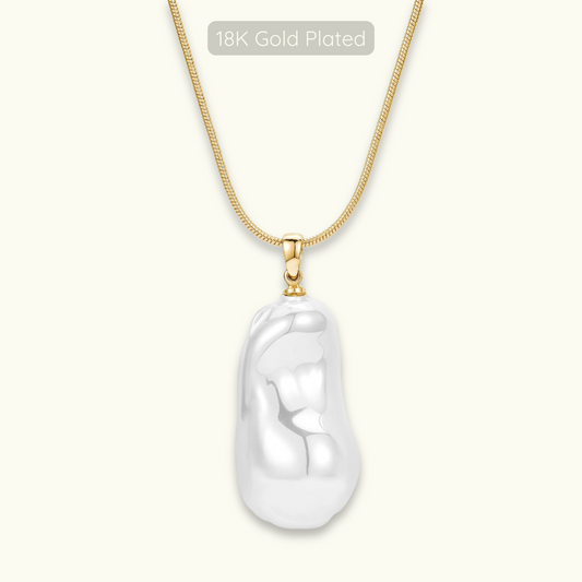 Marie Pearl Necklace - 18k Gold Plated