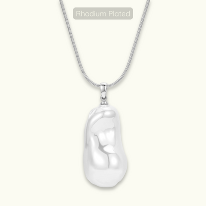 Marie Pearl Necklace - Silver
