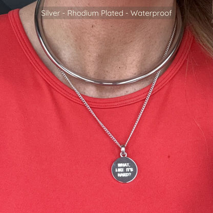 Delia Choker - Silver - Rhodium Plated - Waterproof
