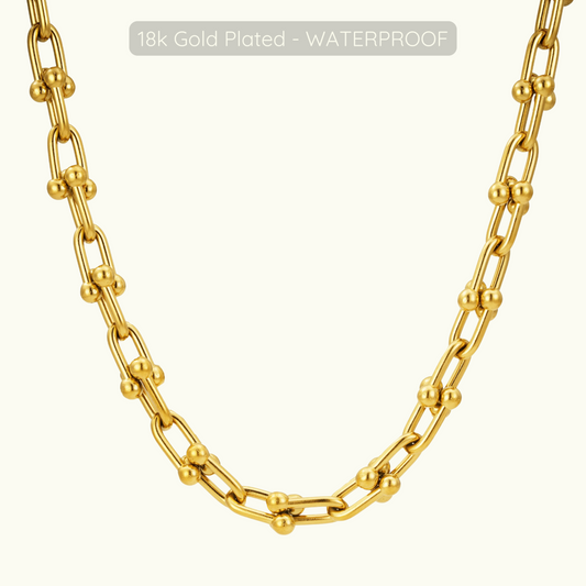 Nancy Halo Necklace - 18k Gold Plated - Waterproof