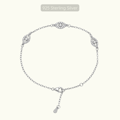 Evil Eye Bracelet - 925 Sterling Silver