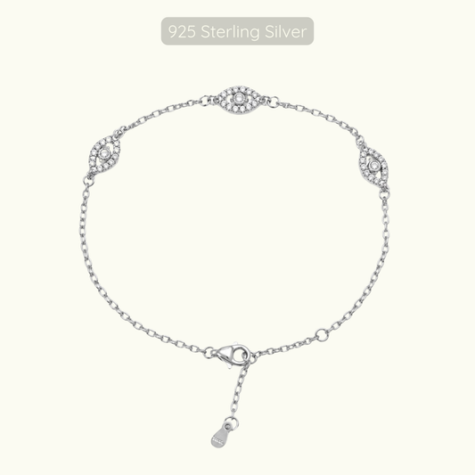 Evil Eye Bracelet - 925 Sterling Silver
