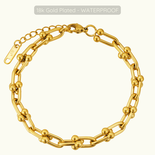 Nancy Bracelet - 18k Gold Plated - Waterproof