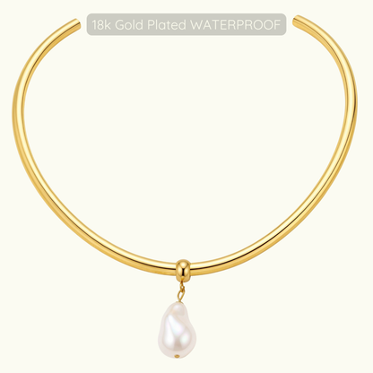 Marie Pearl Choker Bracelet - 18k Gold Plated - WATERPROOF