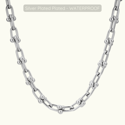 Nancy Halo Necklace - Silver Plated - Waterproof