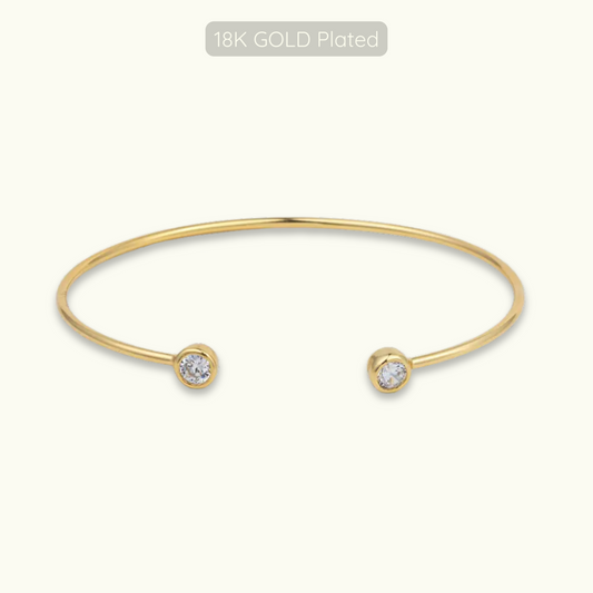 Olivia Bangle - 18k Gold Plated
