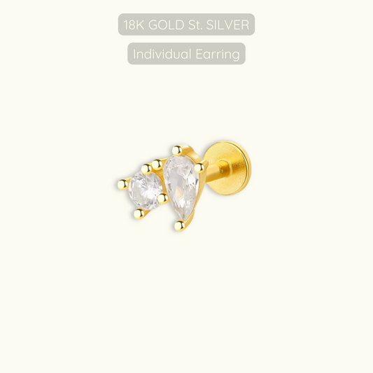 Lorna Tragus Earring - 18k Gold Plated Sterling Silver