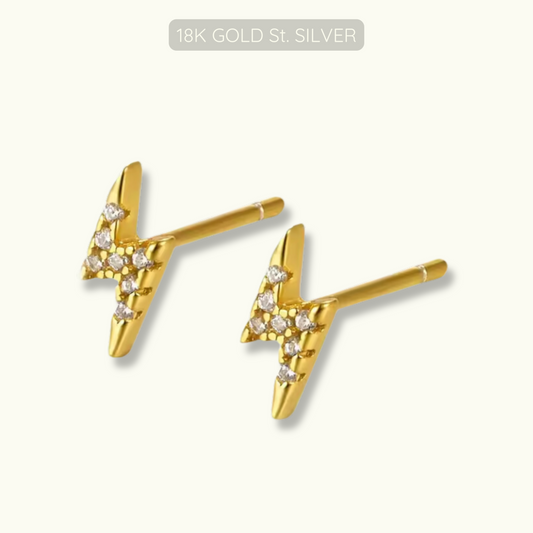 Ali Studs - 18k Gold Plated 925 Sterling Silver