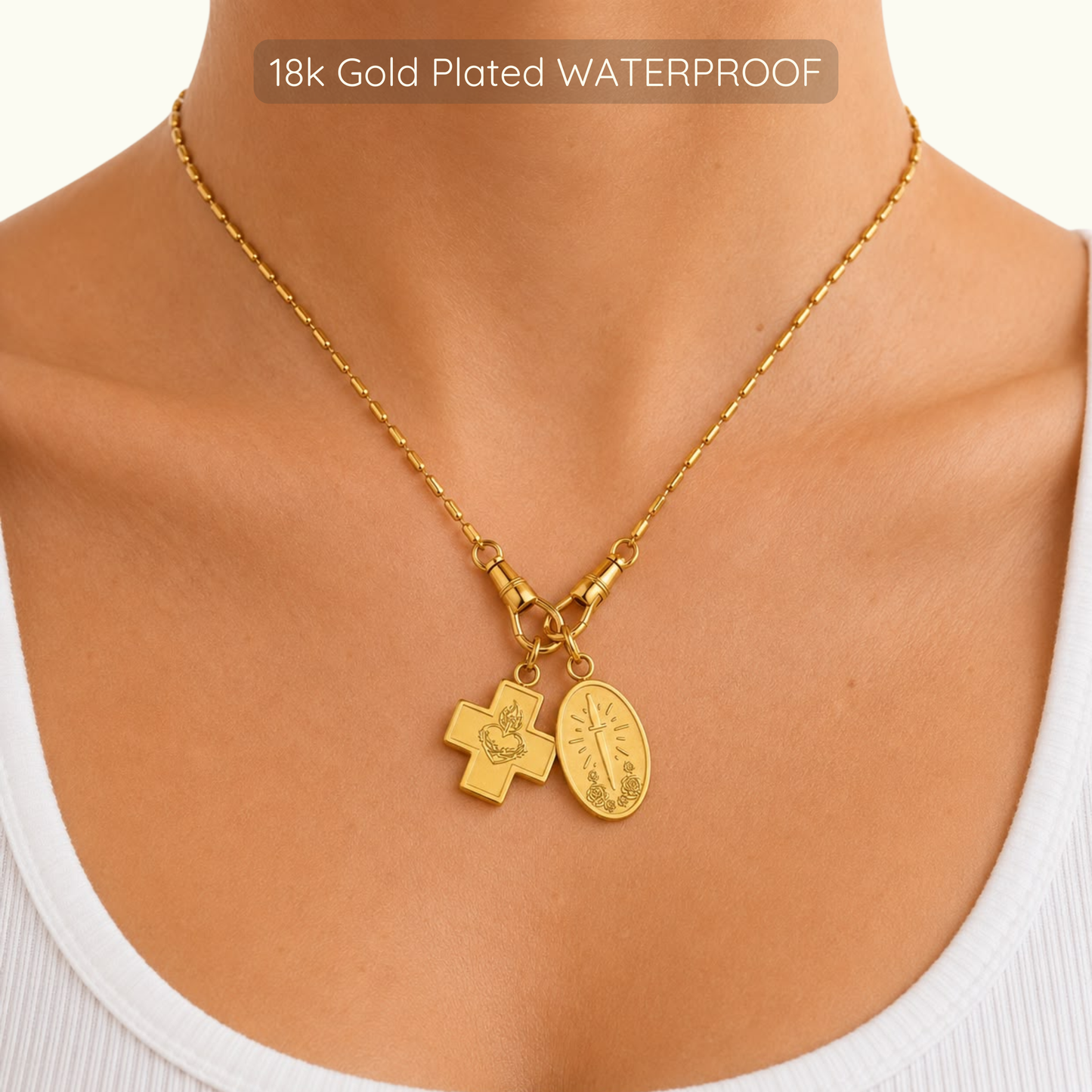 Verona Necklace - 18k Gold Plated WATERPROOF
