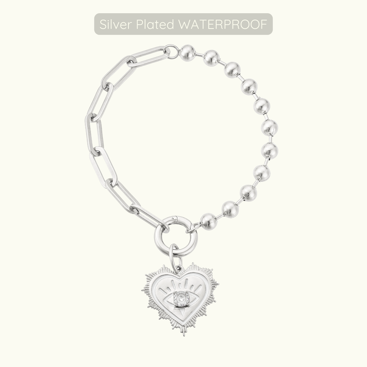 Sabrina Bracelet - Silver Plated WATERPROOF