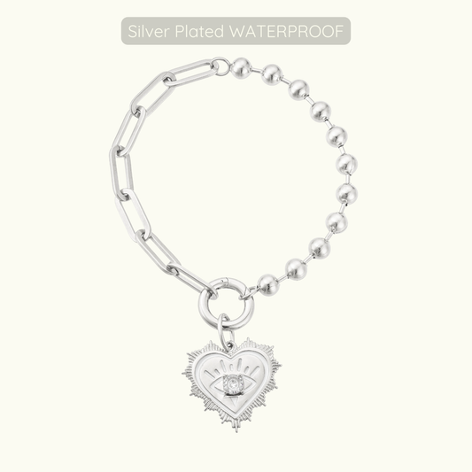 Sabrina Bracelet - Silver Plated WATERPROOF