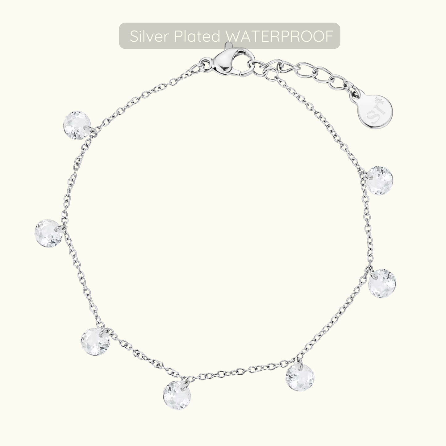 Elizabeth Bracelet - Silver - Waterproof