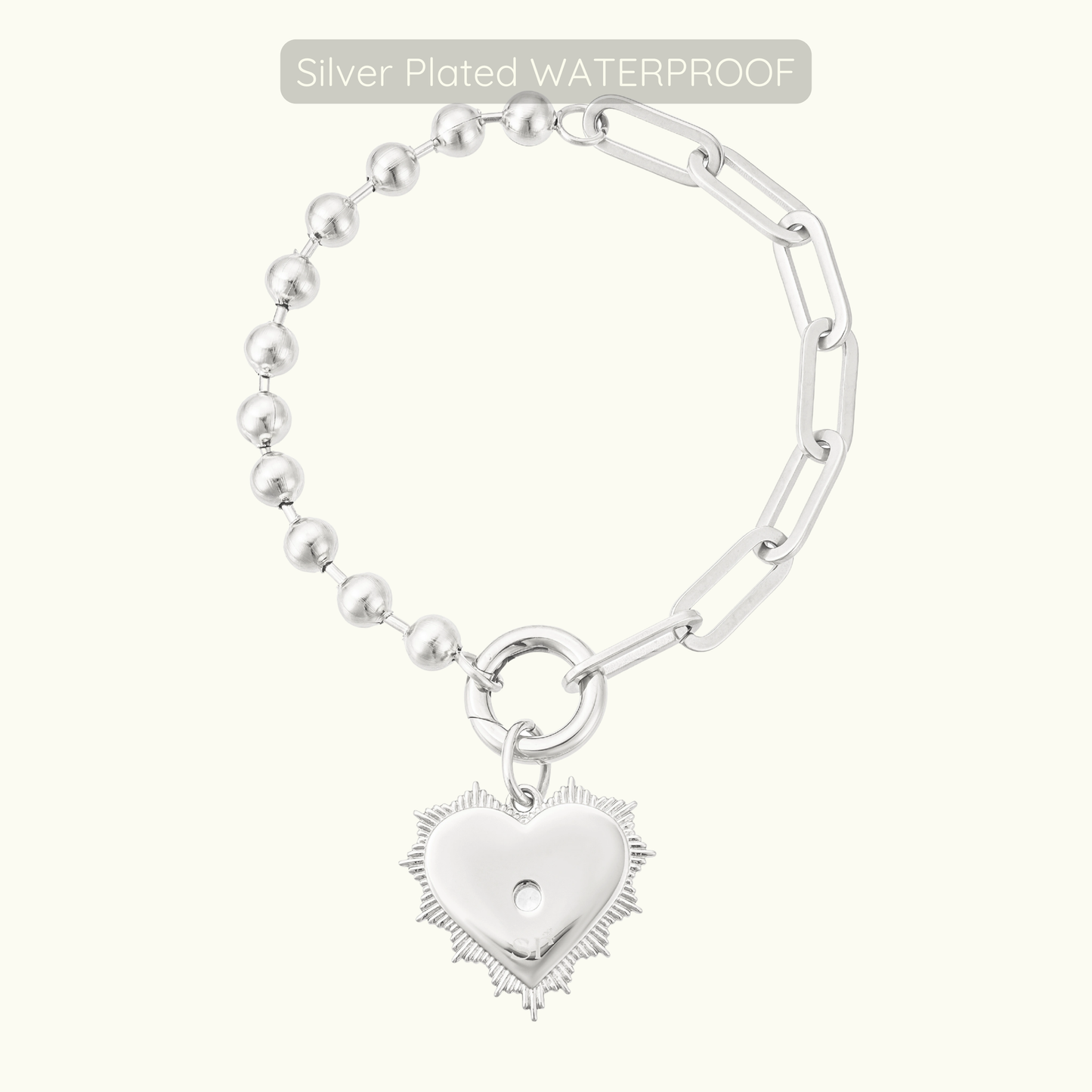 Sabrina Bracelet - Silver Plated WATERPROOF