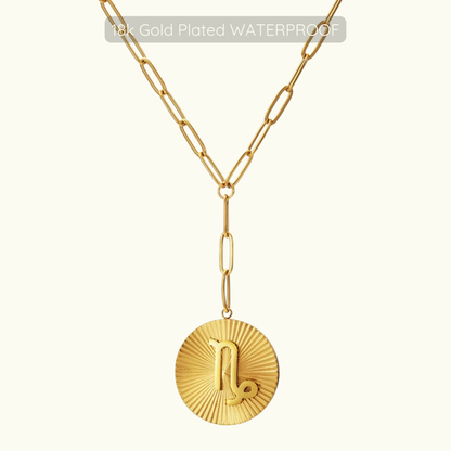 Updated Symone Zodiac Necklace  - Waterproof - 18k Gold Plated PVD Plated