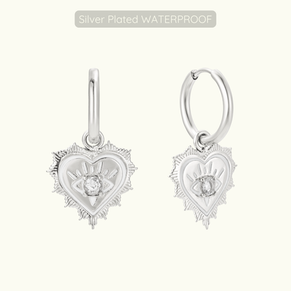 Sabrina Hoops - Silver Plated WATERPROOF