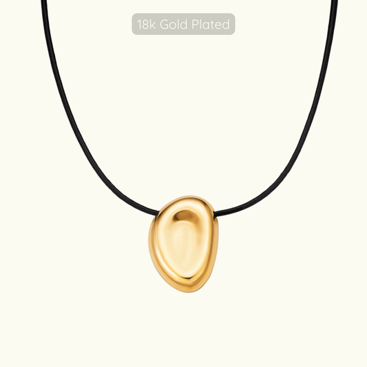 Pebble Necklace - 18k Gold Plated