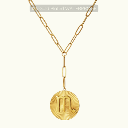 Updated Symone Zodiac Necklace  - Waterproof - 18k Gold Plated PVD Plated