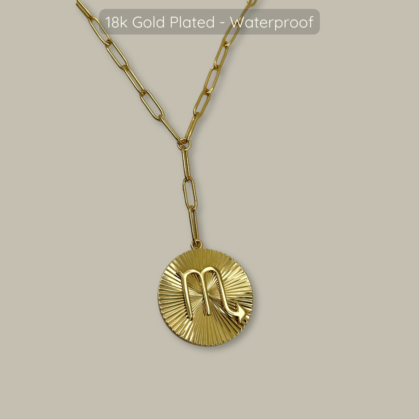 Symone Zodiac Necklace  - Waterproof - 18k Gold Plated, PVD Plated