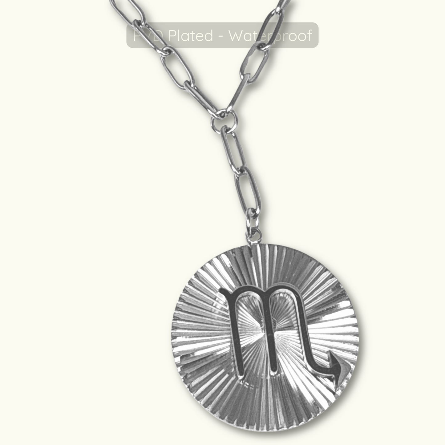 Symone Zodiac Necklace  - Silver - Waterproof PVD Plated