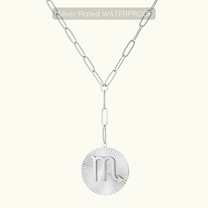 Updated Symone Zodiac Necklace  - Waterproof - Silver Plated PVD Plated