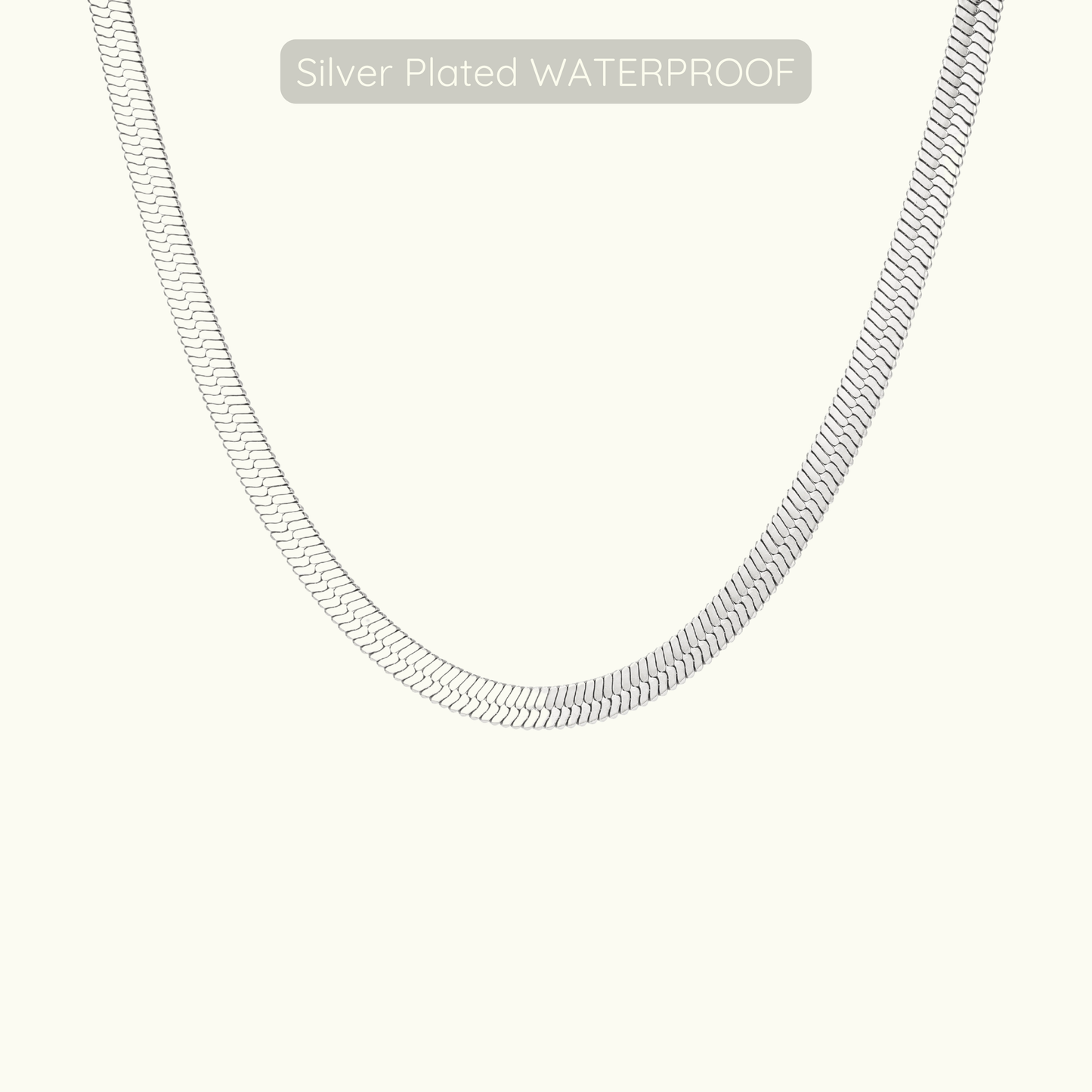 Lisa Halo Necklace - Silver - Waterproof