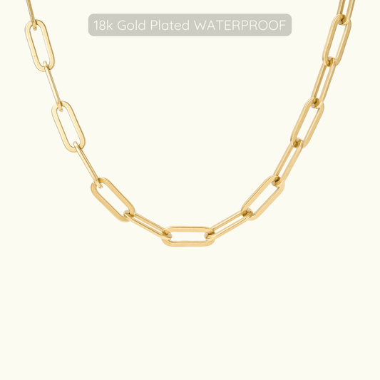 Kyle Halo Necklace - 18k Gold Plated - Waterproof