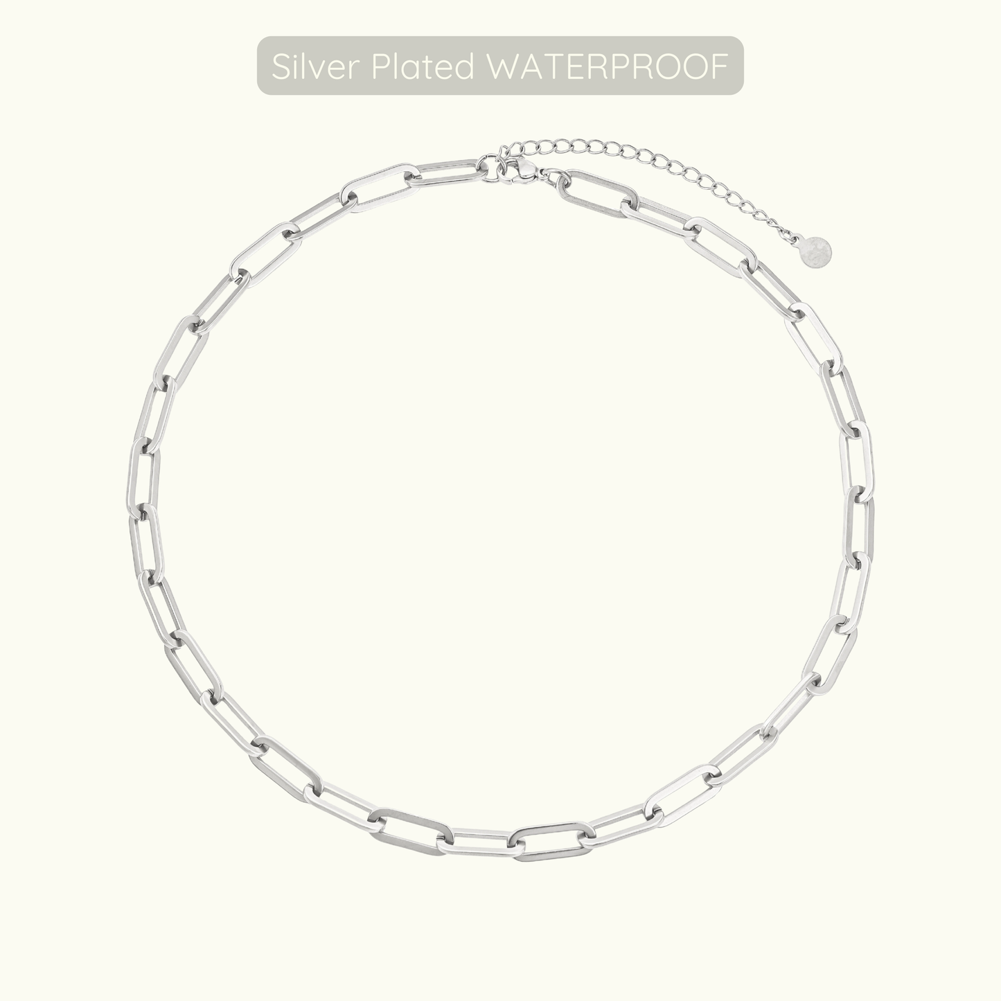 Kyle Halo Necklace - Silver Plated - Waterproof