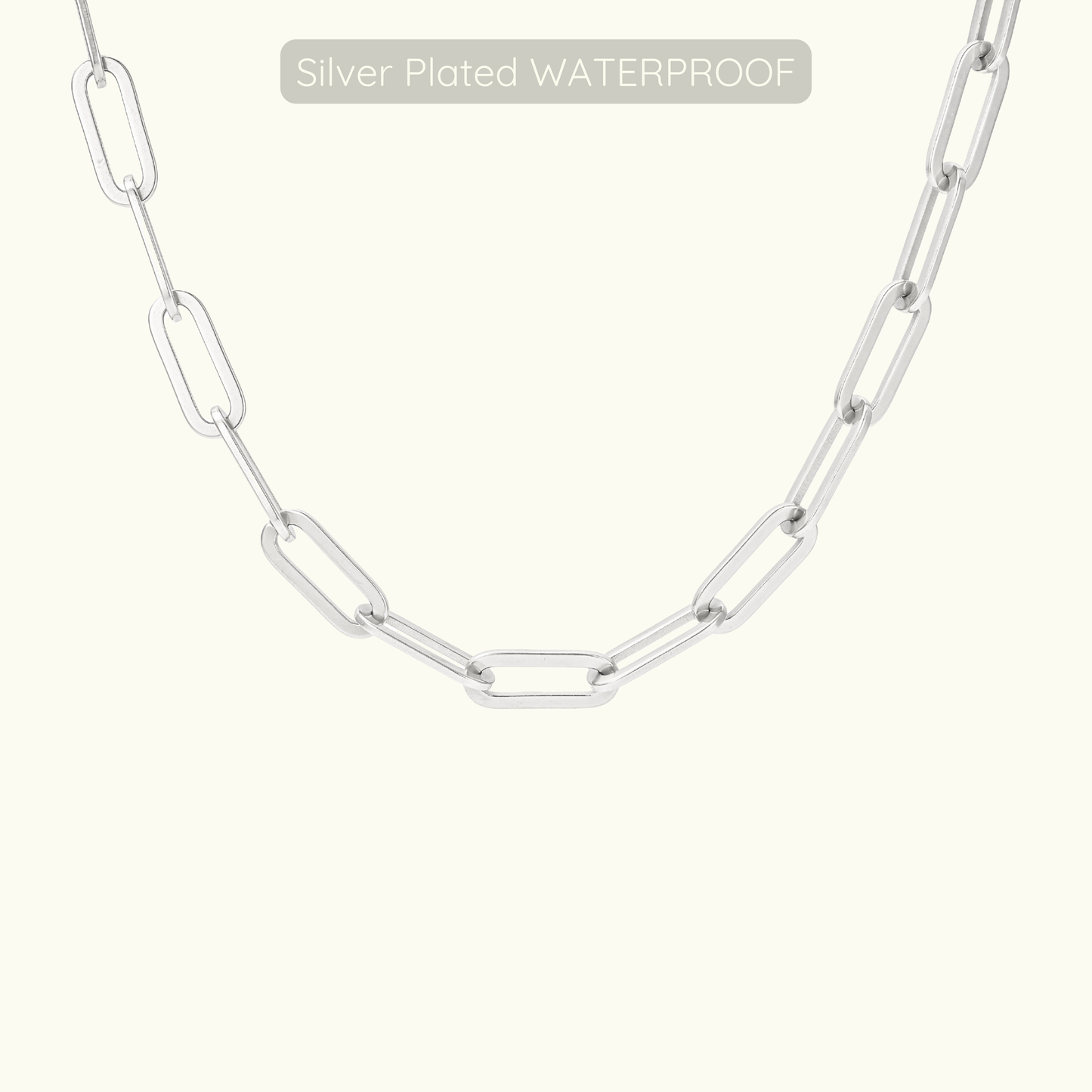 Kyle Halo Necklace - Silver Plated - Waterproof