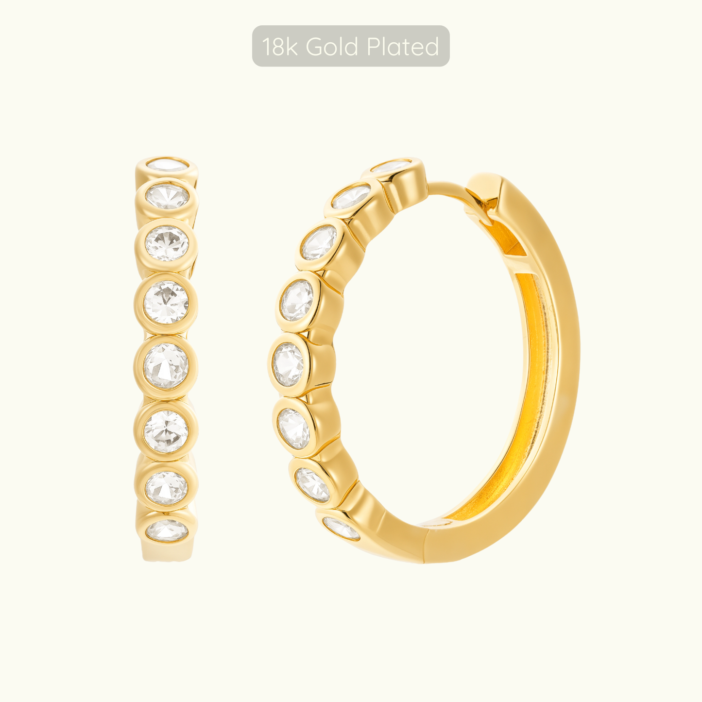 Sofia Hoops - 18k Gold Plated