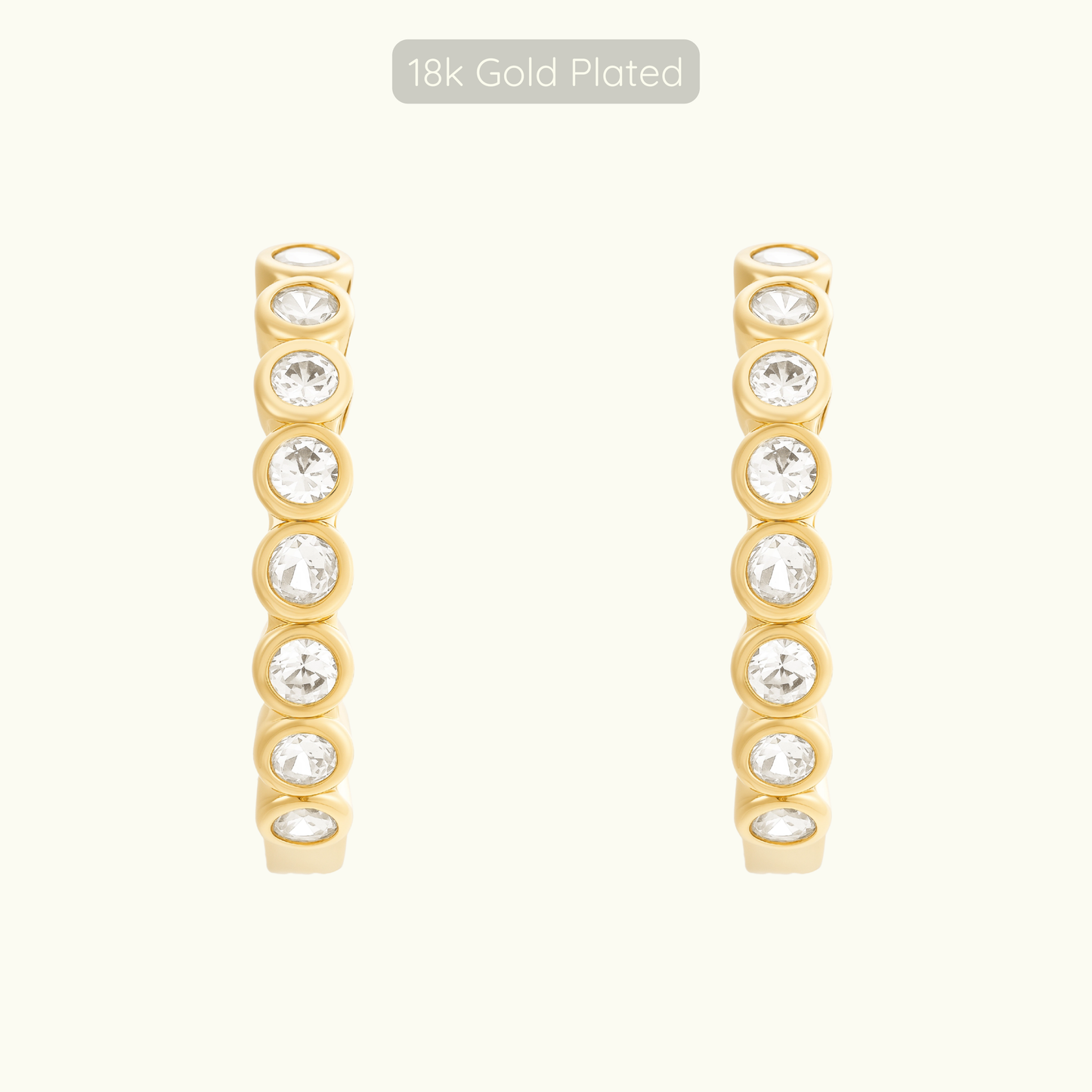 Sofia Hoops - 18k Gold Plated