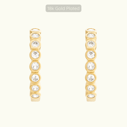 Sofia Hoops - 18k Gold Plated