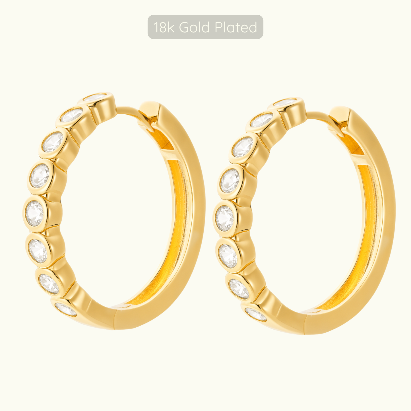 Sofia Hoops - 18k Gold Plated
