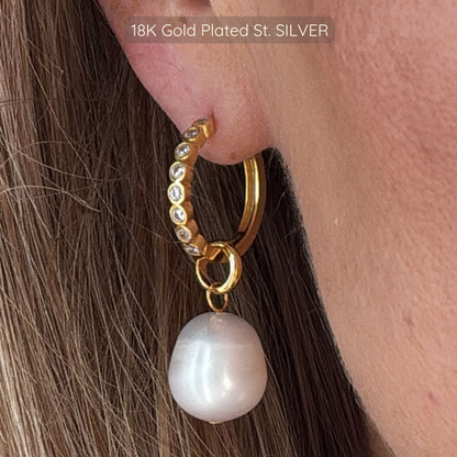Sofia Hoops - 18k Gold Plated 925 Sterling Silver