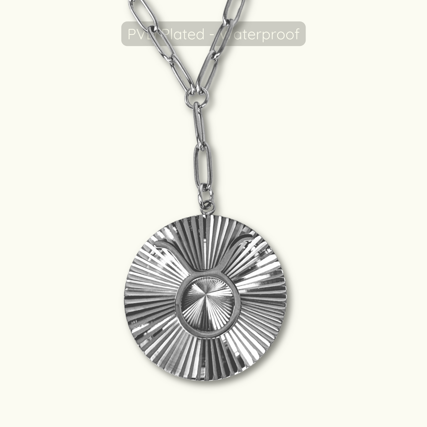 Symone Zodiac Necklace  - Silver - Waterproof PVD Plated