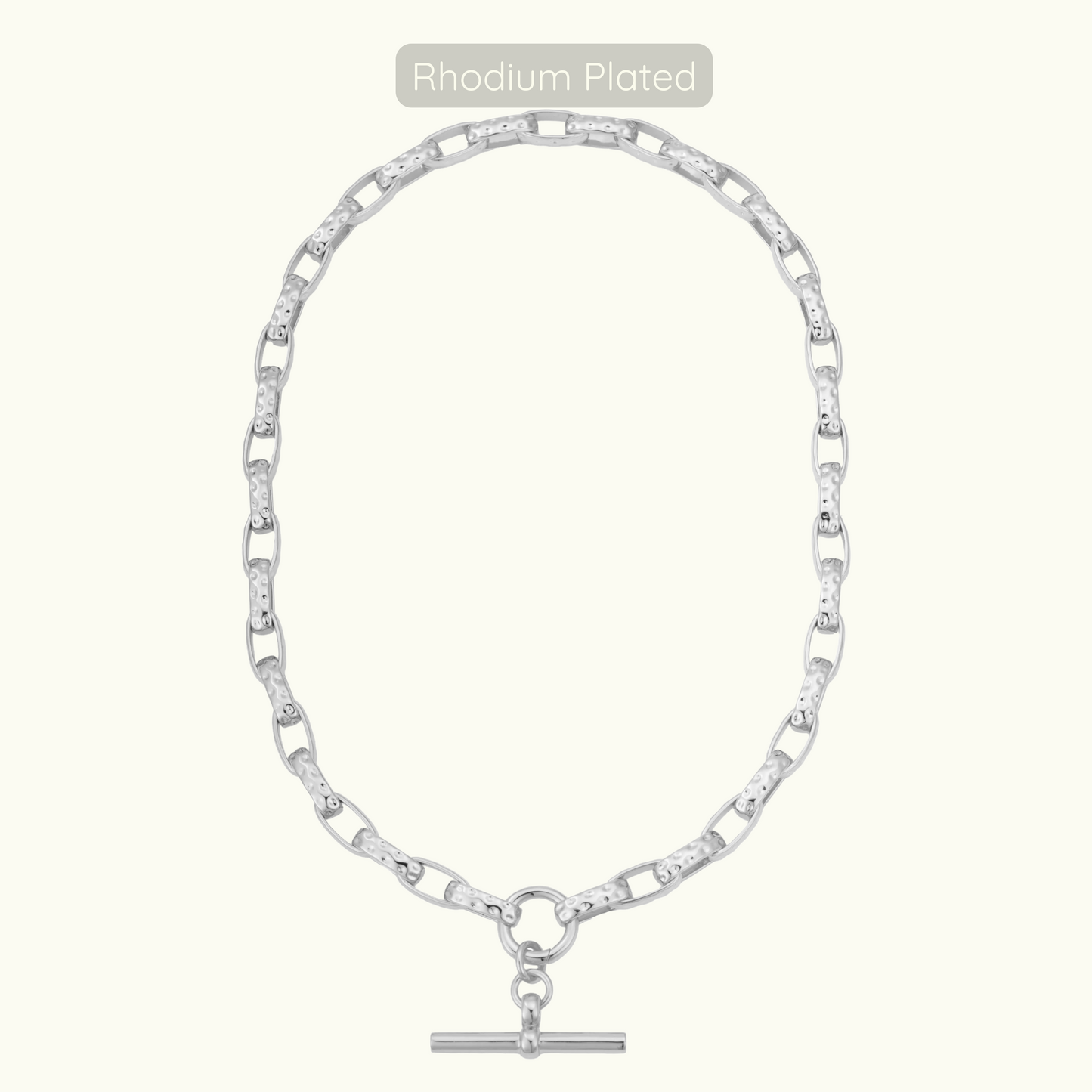Trinity Necklace - Silver - Rhodium Plated