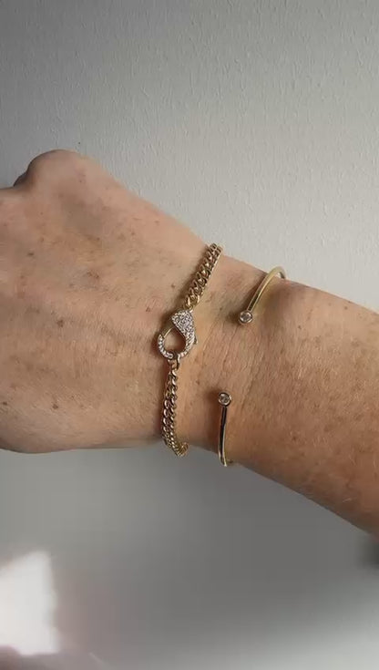 Olivia Bangle - 18k Gold Plated